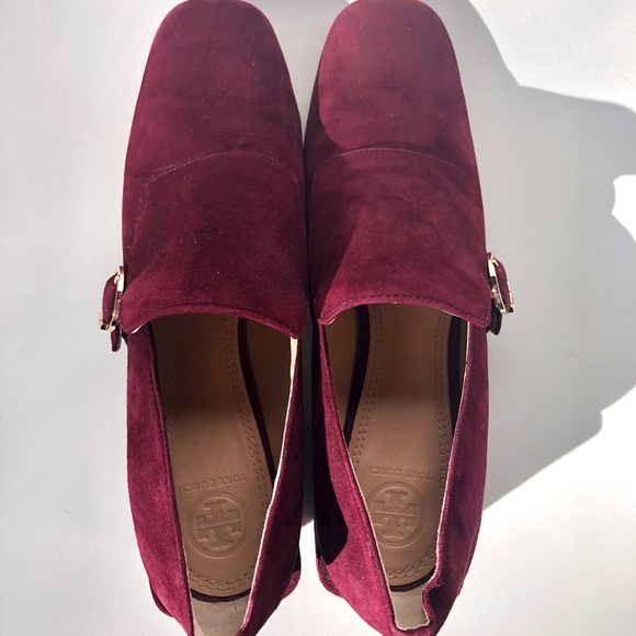 Tory Burch - Tess Loafer, Lancaster Suede, 2 inch Heel, Leather Sole, Size 9 - Picture 5 of 8